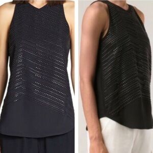 A.L.C. 100% Silk Studded Tank Size 8 Elegant Quality Rock Concert Holiday Party